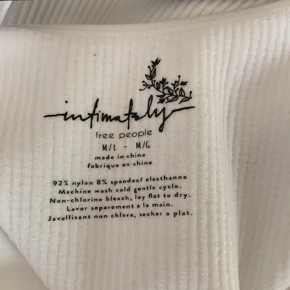 Free People Ribbed White Tank - Picture 4 of 4